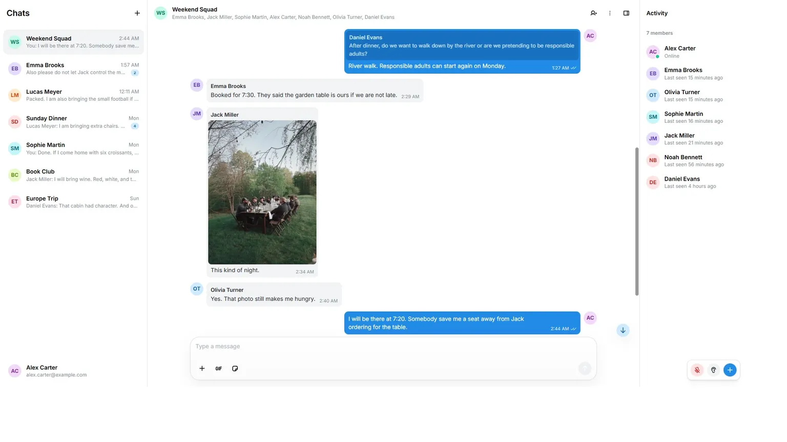 Chat project preview