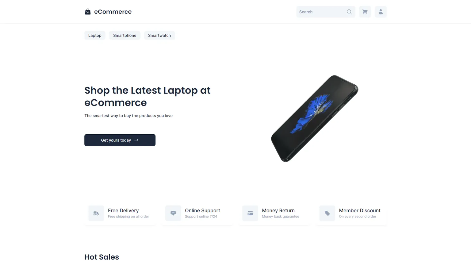 E-commerce project preview