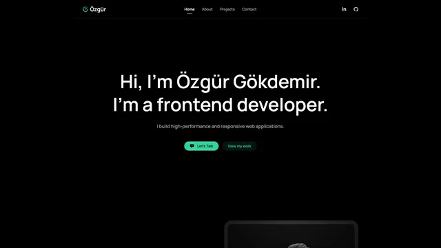 A personal portfolio website.